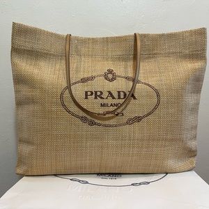 PRADA RAFFIA GIFT WITH PURCHASE BAG GIFTED AT
SUMMER STORES / DISCONTINUED